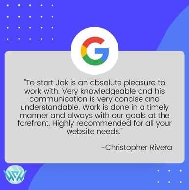 business website training testimonial world class websites reviews
